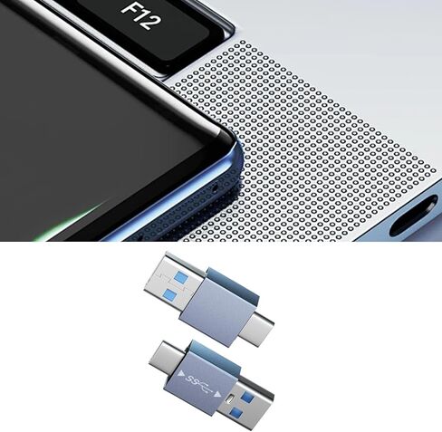 حزمة من قطعتين USB 3.1 محول شحن قياسي من النوع C إلى USB، نقل سريع للبيانات وتوافق واسع، رمادي USB C إلى USB a محول in Saudi Arabia