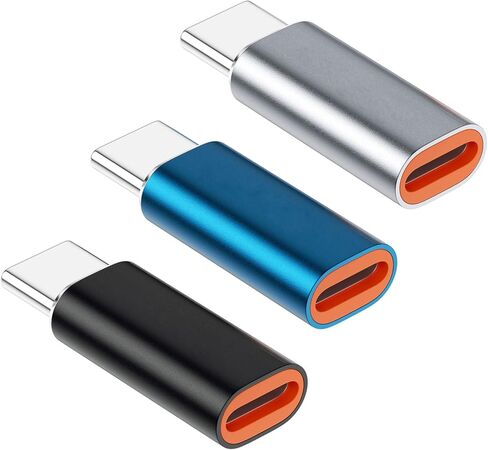 محول خفيف إلى USB C، سهل التركيب، متوافق مع الأجهزة عالميًا، هيكل معدني QC100W، غطاء معدني ممتاز للشحن in Kuwait