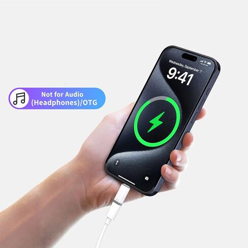 Phone to USB C Adapter Lighting Aluminum Charges Adapter Fast Charging & Data Transfer Easy to Carry for Phone 16 Fast Charging Adapter in Saudi Arabia