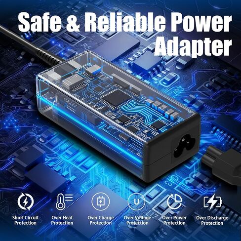 65W 45W 4.5x3.0 مم استبدال شاحن الكمبيوتر المحمول AC ذو الطرف الأزرق الذكي لجهاز HP Pavilion x360 13 14 15 17، Envy x360 13 15، Chromebook Probook Elitebook Zbook Stream Series محول طاقة الكمبيوتر in Saudi Arabia