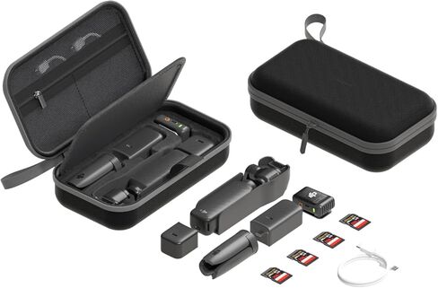 Hagibis Carrying Case for DJI Osmo Pocket 3, Portable Travel Storage Organizer Carry Bag Protective Hard Shell Handbag for Pocket 3 Creator Combo Accessories (Grey, Only Pocket 3) in Saudi Arabia