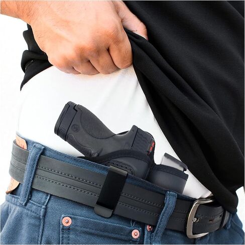 حافظة مسدس IWB مع حقيبة ماج. حافظات جلدية صديقة للبيئة لمعظم الأحجام المتوسطة والمدمجة 9/40/45 مع الليزر. حافظة المسدس العالمية من هيوستن in Kuwait