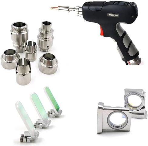 Au3tech HW980 مسدس لحام بالليزر HW980 ملحقات رأس اللحام المحمولة سلك تغذية أنبوب التركيز عدسة حلقة الختم عاكس مرآة (عدسة عاكسة) in Kuwait