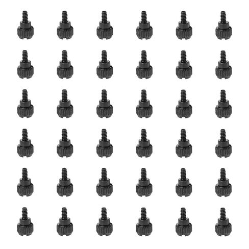BESPORTBLE 100pcs Knurled Thumbscrews for Computer Case Side Panel Replacement Black Practical Screws for Desktop PC Chassis Maintenance and Repair in Saudi Arabia