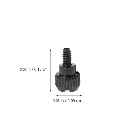 BESPORTBLE 100pcs Knurled Thumbscrews for Computer Case Side Panel Replacement Black Practical Screws for Desktop PC Chassis Maintenance and Repair in Saudi Arabia