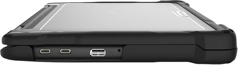 Gumdrop DropTech Custom Case Fits Dell Chromebook 11 (2-in-1) - Drop Tested Protection, Rubberized Thread on Sides, Seamless Asset Tagging, Snap in Installation for School or Work - Black (01D023) in Saudi Arabia