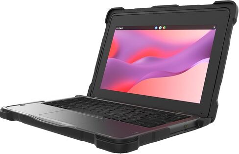 Gumdrop DropTech Custom Case Fits Dell Chromebook 11 (2-in-1) - Drop Tested Protection, Rubberized Thread on Sides, Seamless Asset Tagging, Snap in Installation for School or Work - Black (01D023) in Saudi Arabia