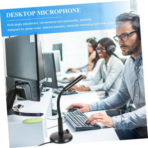 Operitacx USB Computer Microphone Portable Mic with High Sensitivity and Power Indicator Light for Streaming Meetings and Voice Chat in Saudi Arabia