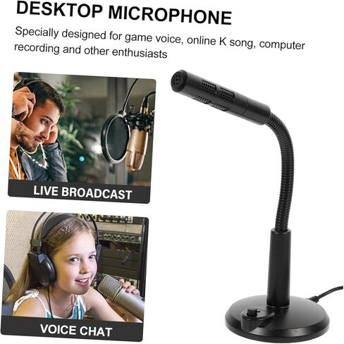 Operitacx USB Computer Microphone Portable Mic with High Sensitivity and Power Indicator Light for Streaming Meetings and Voice Chat in Saudi Arabia