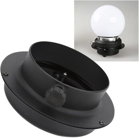 محول حلقة Speedring Ring من Photo Studio، محول ضوء فلاش صغير للتصوير الفوتوغرافي، قطر Softbox أقل من 98 مم، سبائك الألومنيوم أسود، محمول عالي الأداء ومتعدد الاستخدامات in Saudi Arabia