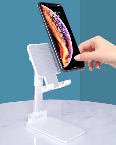 حامل الهاتف الخلوي، قاعدة حامل الهاتف الخلوي المكتبي قابلة للتدوير بالكامل، متوافق مع iPhone 16، 15، 14، 13، 12، 11 Pro، Xs، Xs Max، Xr، X DJA2003-01 in Saudi Arabia