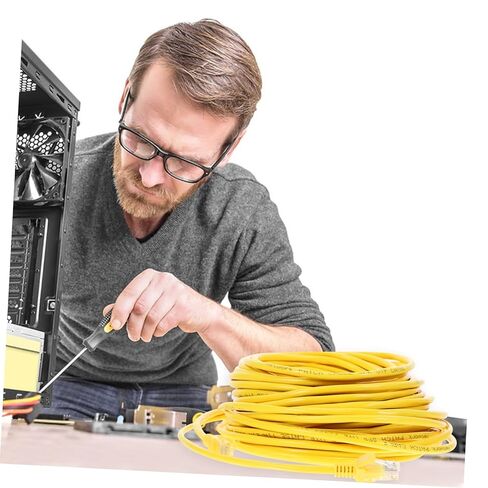سلك إيثرنت Cat5e طويل بطول 20 مترًا، كابل شبكة مجدول موثوق به لأجهزة التوجيه المنزلية in Kuwait