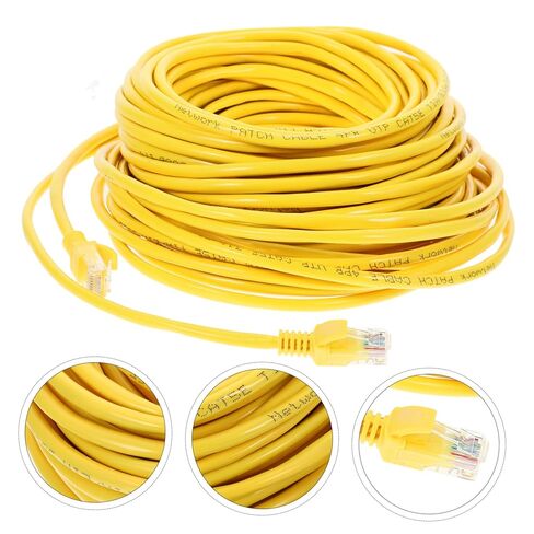 20m Ethernet Cable Cat High- Cord for Home Computers and Routers Snagless for Gaming and Streaming in Saudi Arabia