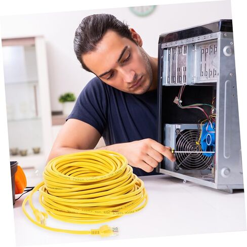 20m Ethernet Cable Cat High- Cord for Home Computers and Routers Snagless for Gaming and Streaming in Saudi Arabia