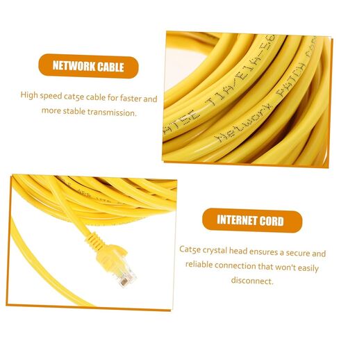 20m Ethernet Cable Cat High- Cord for Home Computers and Routers Snagless for Gaming and Streaming in Saudi Arabia