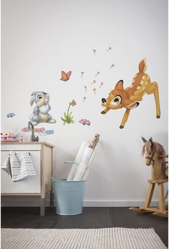 Komar 14043h Disney Bambi Freestyle Deco Sticker, Multi-Colour, Set of 17 Pieces in Saudi Arabia