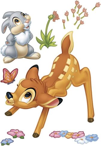 Komar 14043h Disney Bambi Freestyle Deco Sticker, Multi-Colour, Set of 17 Pieces in Saudi Arabia