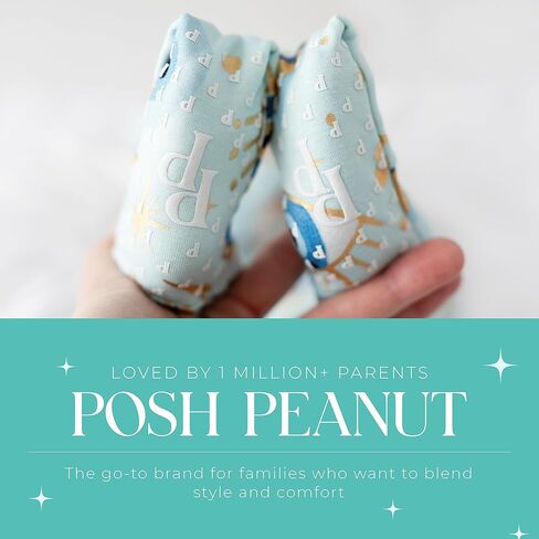 Posh Peanut Convertible Baby Sleepers - Girls Footless Baby Pajamas with 2 Way Zipper for Easy Diaper Changes - Celestial Fiona, 9-12 Months in Saudi Arabia