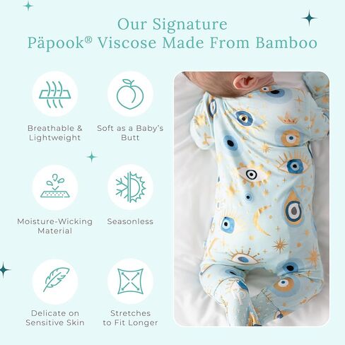 Posh Peanut Convertible Baby Sleepers - Girls Footless Baby Pajamas with 2 Way Zipper for Easy Diaper Changes - Celestial Fiona, 9-12 Months in Saudi Arabia