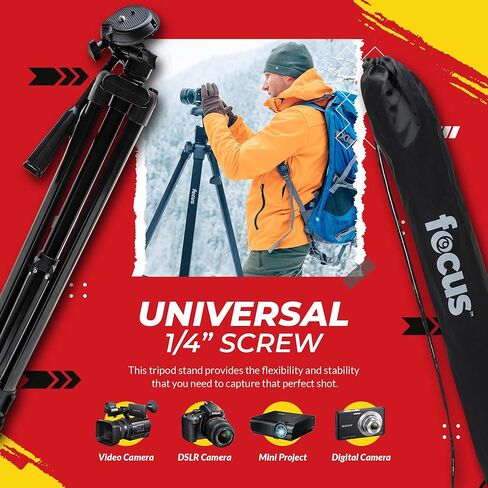 حامل ثلاثي القوائم لكاميرات Focus Camera Travel DSLR مع بطاقة SD سعة 64 جيجابايت وقارئ بطاقات (3 قطع) in Kuwait