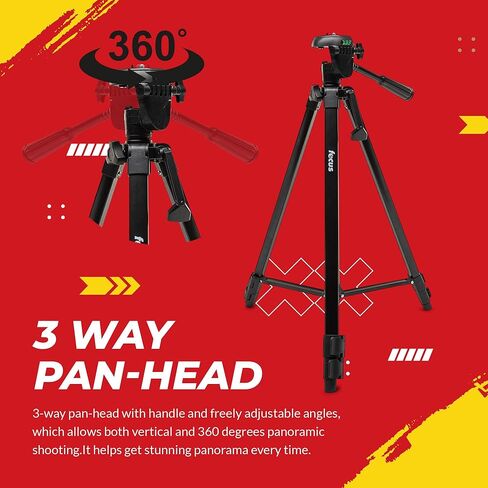 حامل ثلاثي القوائم لكاميرات Focus Camera Travel DSLR مع بطاقة SD سعة 64 جيجابايت وقارئ بطاقات (3 قطع) in Kuwait