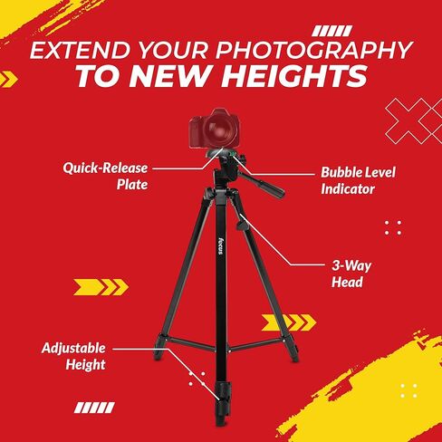 حامل ثلاثي القوائم لكاميرات Focus Camera Travel DSLR مع بطاقة SD سعة 64 جيجابايت وقارئ بطاقات (3 قطع) in Kuwait