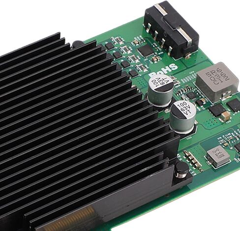 بطاقة شبكة EBTOOLS ذات 4 منافذ PoE PCIe، شريحة التحكم الرئيسية i226 بطاقة جيجابت إيثرنت 2.5 جيجا بايت مع تصميم فعال لتبديد الحرارة، لالتقاط الكاميرا الصناعية in Kuwait