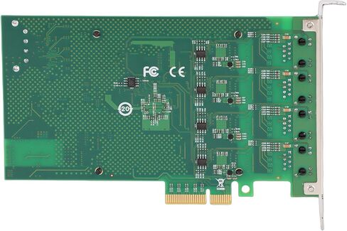 بطاقة شبكة EBTOOLS ذات 4 منافذ PoE PCIe، شريحة التحكم الرئيسية i226 بطاقة جيجابت إيثرنت 2.5 جيجا بايت مع تصميم فعال لتبديد الحرارة، لالتقاط الكاميرا الصناعية in Kuwait