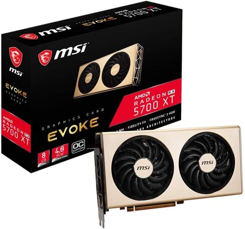 msi Gaming Radeon Rx 5700 Xt Boost Clock: 1945 MHz 256-bit 8GB GDDR6 DP/HDMI Dual Torx 3.0 Fans Crossfire Navi Architecture Graphics Card (RX 5700 Xt Evoke OC) (R5700XTEVC) in Saudi Arabia
