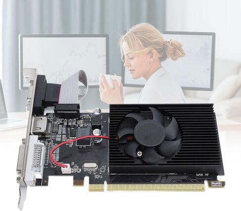 R5 230 Computer Graphics Card, 2GB 64 Bit GDDR3, DVI,HDMI,VGA, 625MHz Low Profile Video Card, PCI Express X16 Computer Graphics Card, Ready GPU in Saudi Arabia