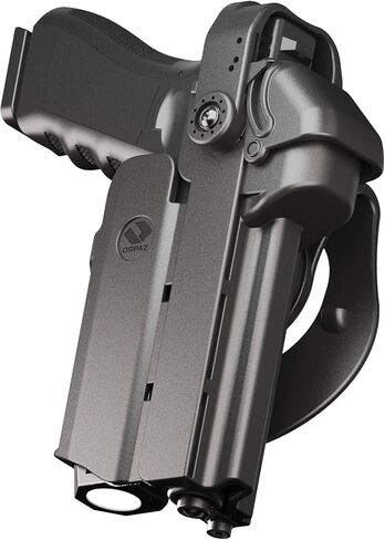 حافظة Orpaz T40 G19 خفيفة الوزن، حافظة تكتيكية للأمان من المستوى 2 و3 OWB متوافقة مع Glock 19، تناسب معظم مصابيح المسدس، جاهزة للبصريات، قابلة للتعديل in Kuwait