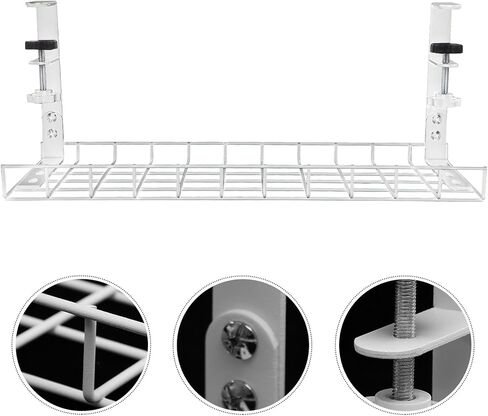 Gadpiparty Desk Cable Management Rack 500mm No Drill Cable Storage Tray Wire Organizer for Office Desk Cord Holder in Saudi Arabia