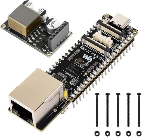 ESP32-P4-ETH High-Performance Development Board, Based On ESP32-P4, with 100 Mbps RJ45 Ethernet Port, with Pre-soldered Headers (ESP32-P4-ETH-M) in Saudi Arabia