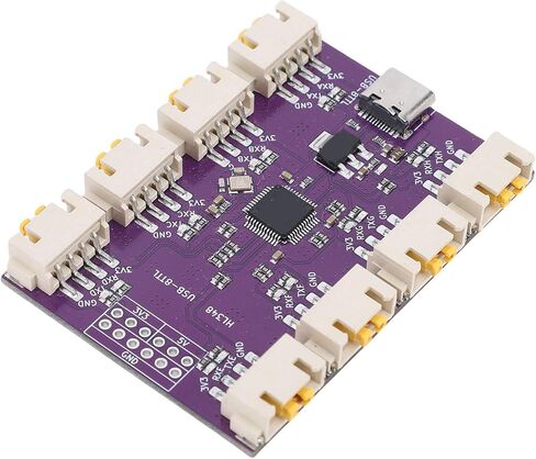 Zopsc USB to 8 Channel TTL Serial Module, 6Mbps High Speed CH348 Chip USB Type C to TTL Serial Converter Adapter with RTS DTR Control, for OS X in Saudi Arabia