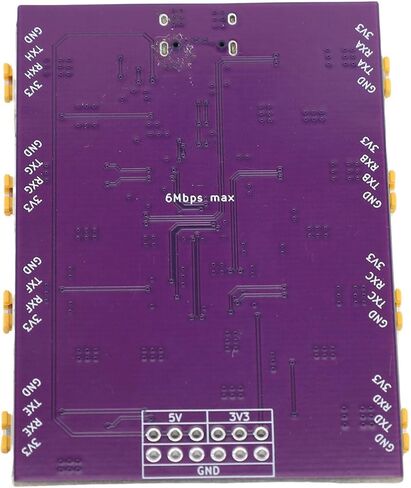 Zopsc USB to 8 Channel TTL Serial Module, 6Mbps High Speed CH348 Chip USB Type C to TTL Serial Converter Adapter with RTS DTR Control, for OS X in Saudi Arabia