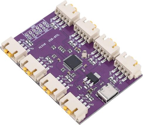 VBESTLIFE USB to 8 Way TTL Serial Serial Module, 6Mbps, with RTS and DTR Flow Control Pins, Support Type C to Type C, for Wins 10/11 in Saudi Arabia