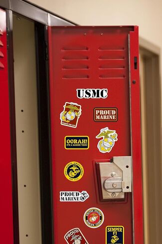 United States Marine Corps Badges 50ct Vinyl Large Deluxe Stickers Variety Pack – Die-Cut Military Decals for Laptop, Water Bottle, Tablet & Indoor/Outdoor Use in Saudi Arabia