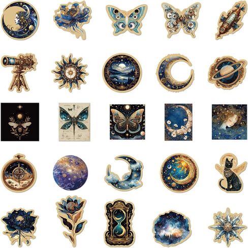 50PCS Cosmic Vortex Stickers Suitable for Laptops, Luggage, Notebooks, Mobile Phone Cases, Decorative Stickers in Saudi Arabia