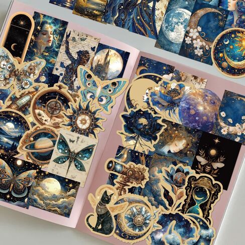 50PCS Cosmic Vortex Stickers Suitable for Laptops, Luggage, Notebooks, Mobile Phone Cases, Decorative Stickers in Saudi Arabia