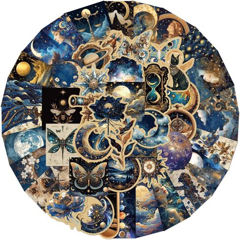 50PCS Cosmic Vortex Stickers Suitable for Laptops, Luggage, Notebooks, Mobile Phone Cases, Decorative Stickers in Saudi Arabia