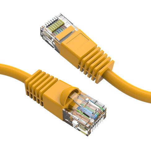 (10 Pack Cat 6 Ethernet Cable 30 Feet Yellow UTP Booted 30 FT Computer Network Cable, Internet Cable, Cat 6 Cable in Saudi Arabia