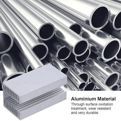 Oumefar U Type Heat Sink، مبرد حراري من الألومنيوم مقاس 100 × 50 × 50 مم مع منطقة اتصال هوائية كبيرة للتبريد السريع، لضبط الصناديق العلوية ومشغلات LED وأجهزة التوجيه ووحدات المعالجة المركزية MOS in Kuwait