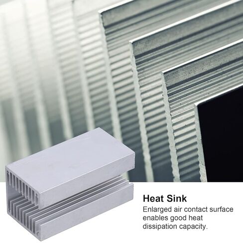Oumefar U Type Heat Sink، مبرد حراري من الألومنيوم مقاس 100 × 50 × 50 مم مع منطقة اتصال هوائية كبيرة للتبريد السريع، لضبط الصناديق العلوية ومشغلات LED وأجهزة التوجيه ووحدات المعالجة المركزية MOS in Kuwait