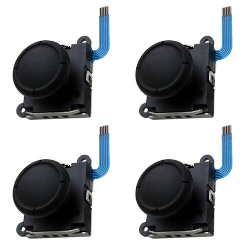 USonline911 4PCS Replacement Analog Joystick Compatible for Nintendo Switch 2017, Switch Lite, for Nintendo Switch OLED Model 2021 Joy-con - Black in Saudi Arabia