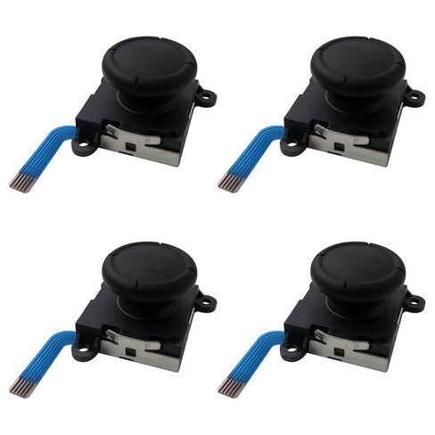USonline911 4PCS Replacement Analog Joystick Compatible for Nintendo Switch 2017, Switch Lite, for Nintendo Switch OLED Model 2021 Joy-con - Black in Saudi Arabia