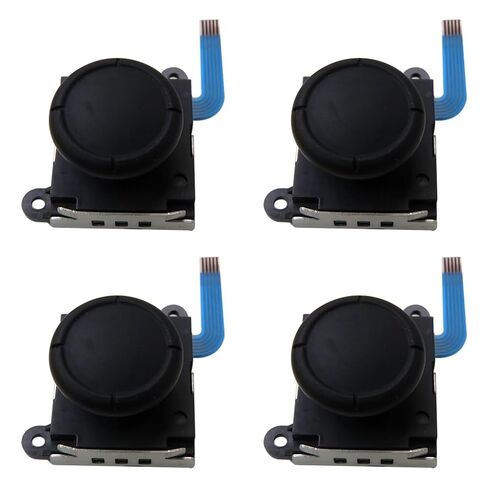 USonline911 4PCS Replacement Analog Joystick Compatible for Nintendo Switch 2017, Switch Lite, for Nintendo Switch OLED Model 2021 Joy-con - Black in Saudi Arabia