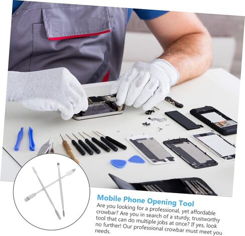 NUOBESTY Stainless Steel Prying Bar Durable Repair Tools for Laptop Tablet Smartphone Disassembly Double Head Design for Versatile Use Easy Handling Scratch Protection in Saudi Arabia
