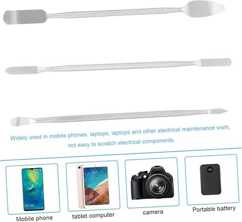NUOBESTY Stainless Steel Prying Bar Durable Repair Tools for Laptop Tablet Smartphone Disassembly Double Head Design for Versatile Use Easy Handling Scratch Protection in Saudi Arabia