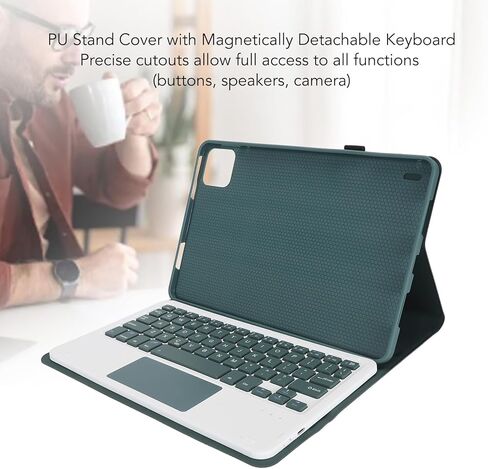 GOWENIC Keyboard Protective Cover Case for for Pad 6, 6 Pro, Magnetic Detachable Keyboard Case with 10m Operating Distance, Anti Scratch Auto Sleep Cordless BT Tablet Case in Saudi Arabia