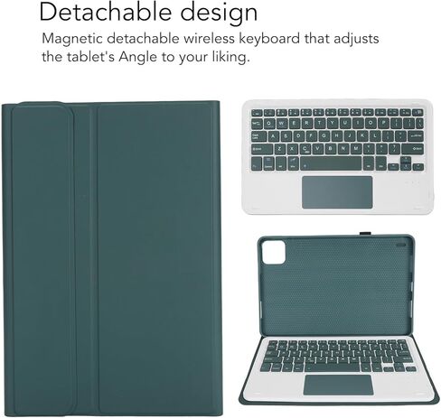 GOWENIC Keyboard Protective Cover Case for for Pad 6, 6 Pro, Magnetic Detachable Keyboard Case with 10m Operating Distance, Anti Scratch Auto Sleep Cordless BT Tablet Case in Saudi Arabia